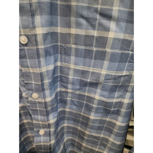 Tommy Hilfiger Men’s All-Season Stretch Dress Shirt Regular Fit Large Blues - Picture 5 of 8